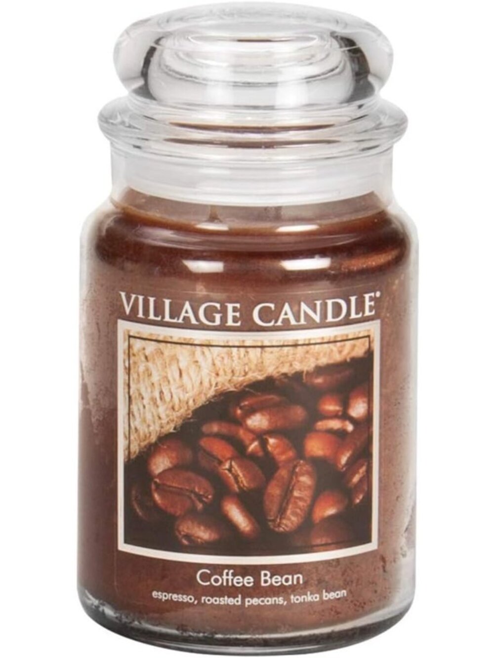 Large Coffee Bean Scented Candle in Glass Jar - 21.25 oz, Cozy Home Decor